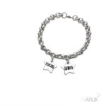 Pulsera personalizada baño de plata Stars - Imagen 2