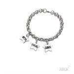 Pulsera personalizada baño de plata Stars - Imagen 3