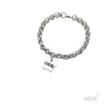 Pulsera personalizada baño de plata Stars