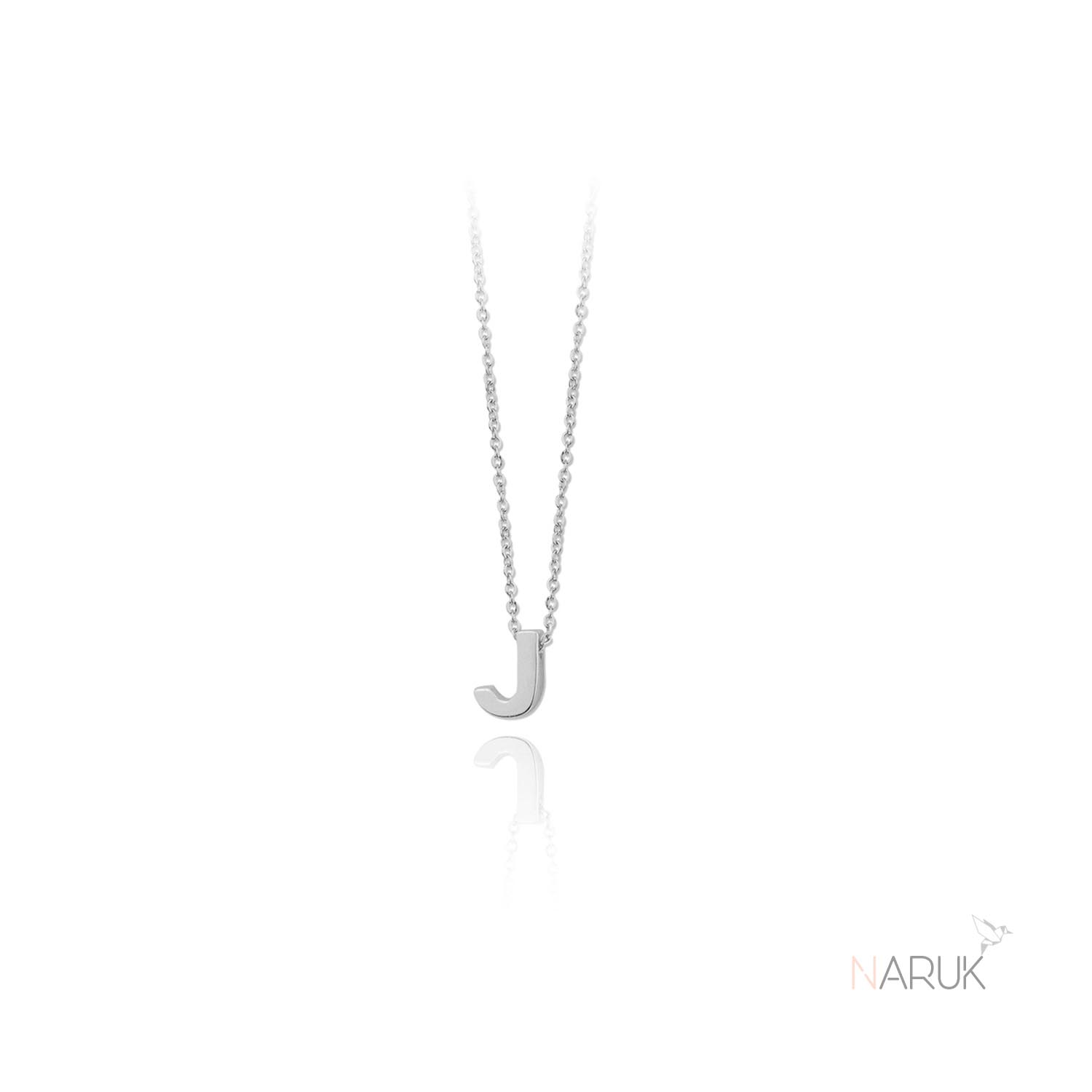Gargantilla "Inicial J" plata de ley