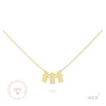 Collar personalizado 3 siluetas niña