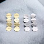 Pendientes semicírculos dorados - Imagen 2