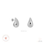 Pendiente gota acero waterproof | 21x12 mm - Imagen 2