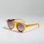 Gafas Zeno Round – Amarillo con Lente Negro Degradado - Imagen 2