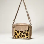 Bolso de piel con estampado leopardo “Naïa” | Colección Instinct Woman by Naruk