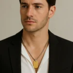 Collar Chapa Militar Dorada — Naruk Men - Imagen 2