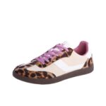 Zapatillas animal print con cordones rosa Amichi para mujer - Imagen 4