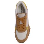 Zapatillas deportivas Don Algodón camel y mostaza para mujer - Imagen 3