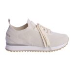 Zapatillas deportivas de punto Don Algodón color crudo para mujer - Imagen 6