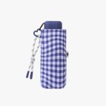 Paraguas Plegable Mujer Vichy Azul| Ultraligero Antiviento UV50+ - Imagen 5
