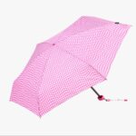 Paraguas Plegable Mujer Vichy Rosa | Ultraligero Antiviento UV50+ - Imagen 2