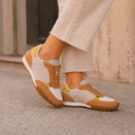 Zapatillas deportivas Don Algodón camel y mostaza para mujer - Imagen 2