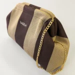 Bolso Naruk Bicolor toffe con Cadena Dorada