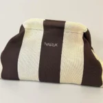 Bolso Naruk Bicolor chocolate con Cadena Dorada - Imagen 2