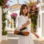 Bolso Geométrico Tricolor Naruk con Cadena Dorada - Imagen 3