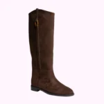 Bota Alta Marrón de Mujer Estilo Ecuestre - Imagen 5
