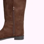 Bota Alta Marrón de Mujer Estilo Ecuestre - Imagen 4
