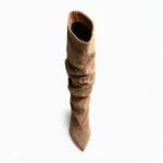 Bota Alta Marrón Mujer con Tacón Fino - Imagen 6
