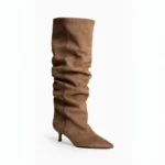 Bota Alta Marrón Mujer con Tacón Fino - Imagen 5