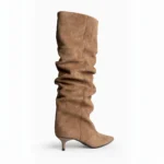 Bota Alta Marrón Mujer con Tacón Fino - Imagen 4