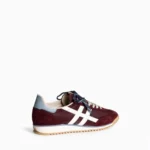 Zapatilla Burdeos Mujer Estilo Retro - Imagen 3
