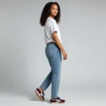 Zapatilla Burdeos Mujer Estilo Retro - Imagen 2